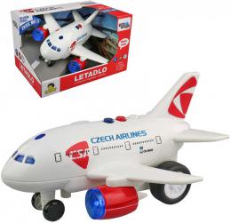 Letadlo SA Czech Airlines s hlenm na setrvank na baterie CZ Svtlo Zvuk