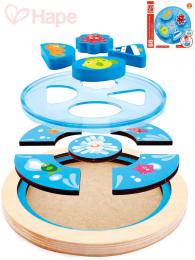 HAPE DEVO Baby puzzle kruhov moe skldaka v rmeku pro miminko